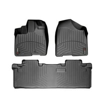WeatherTech Custom Fit FloorLiners compatible with 2011-2012 Toyota Sienna - 1st & 2nd Row, Black