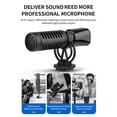 thumbnail image 2 of Mini Microphone Cardioid Condenser Mic with Shock Mount Windscreen 3.5mm TRS Plug for DSLR Camera Vlog Live Streaming Video Recording, 2 of 9