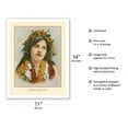 thumbnail image 2 of Hawaiian Beauty Hawaii - Island Curio Co. of Honolulu - Vintage Hawaiian Colored Postcard by James Steiner c.1903 - Fine Art Matte Paper Print (Unframed) 11x14in, 2 of 4