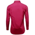 thumbnail image 3 of Omega Italy Men's Long Sleeve Dress Shirt Solid Color Regular Fit 25 Colors, 3 of 5