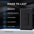 thumbnail image 2 of Double Rocker Light Switch, Two Single Pole Electrical Paddle Switch, 15a, 125v, In-wall On/off Switch, Self-grounding, Wall Plate Is Included, Ul Lis, 2 of 5