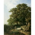 thumbnail image 2 of Gottfried Seelos 15x18 Gold Ornate Wood Frame and Double Matted Museum Art Print Titled - Chestnuts in South Tyrol (1874), 2 of 4