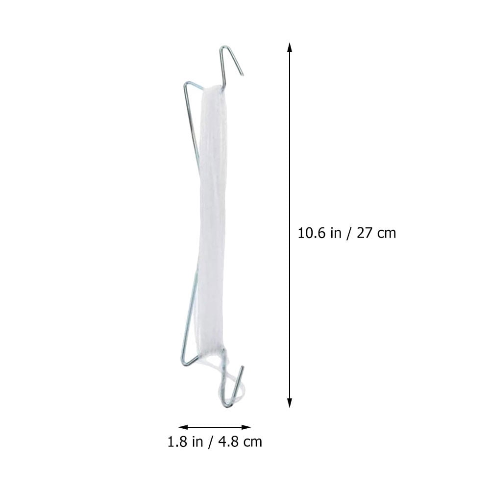 OULII 2Sets White Overhead J Hooks for Tomato Plant Growth Traction Rope and Vertical Garden Support