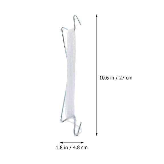 WRISTBIQUE 2-Pack White Plastic Garden Trellis J Hooks for Tomato Plant Support and Climbing Vines