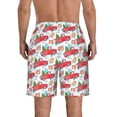 thumbnail image 3 of Yiaed Watercolor Red Truck And Fir Tree Print Men's Swim Trunks with Lining Quick Dry Sports Shorts Beach Shorts Boardshorts-X-Large, 3 of 5