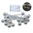 thumbnail image 2 of Christmas LED String Lights Moroccan Ball Iron Hollow Small Ball Lights Holiday Outdoor Indoor Decorative Lighting for Party Garden Tree, 2 of 5