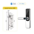 thumbnail image 2 of Door Lock, TTlock App Smart Fingerprint Door Lock Smart Digital APP Keypad Code Keyless Electronic Door Lock ,Easy to Install, 2 of 5