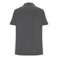 thumbnail image 6 of DORKASM Plus Size Collared Polo Shirts Summer Short Sleeve V Neck Business Tops for Women Gray M, 6 of 6