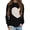 Black, variant on Heart Print Girls Long Sleeve Autumn Winter Knit Sweater Pullover