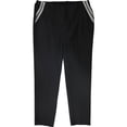 thumbnail image 1 of Alfani Womens Stripe-Inset Slim Casual Pantalones Pantalones, Negro, 14, 1 of 2