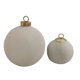 thumbnail image 2 of Adorno para árbol de Navidad nórdico directo de fábrica, bolas blancas lisas sin esmaltar, adornos de cerámica, 2 of 4