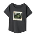 thumbnail image 3 of Camiseta para mujer, ropa de verano, cuello redondo, camiseta con cuello redondo para uso diario de vacaciones SG, 3 of 7