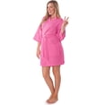 thumbnail image 4 of Lightweight Thigh Length Waffle Kimono Bridesmaids Spa Robe, 4 of 4