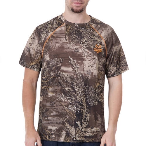 Realtree Men's Performance Short Sleeve Crew Neck Tee by Ivory International Inc