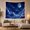 Moon Above Clouds, variant on Full Moon Above Clouds in a Starry Sky, Dreamy Celestial Style for Celestial Art Lovers, Moon Wall Art, Housewarming Gift, Tapestry Wall Hanging for Bedroom and Dorm