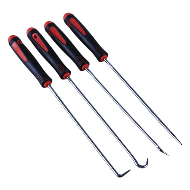 Juego de 4 ganchos y extractores de sellos de aceite para automóviles, genéricos, con mango ergonómico para automóviles. 230 mm
