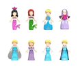 thumbnail image 1 of 2023-ni?a paquete único minifigura princesa traje mu?eca figurita bloques de construcción, 1 of 2