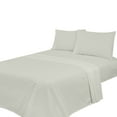 thumbnail image 7 of 4-Piece Full Sheet Set, Silvadur™ Antimicrobial, Odor Eliminating, 300 Thread count 100% Cotton Sateen, Ultra-Soft Light Grey, 7 of 7