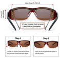 thumbnail image 4 of Gafas de sol URUMQI Polarizadas Fit Over, 100% UV400, 4 of 7