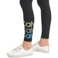 thumbnail image 5 of Calvin Klein Performance Women's Triple Logo High Rise Leggings, Black, XS, 5 of 5