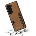 thumbnail image 7 of Allytechgroup Galaxy Z Fold6 Case, Premium PU Leather Slim Fit Shockproof Anti-Scratch Bumper Phone Case Cover for Samsung Galaxy Z Fold 6, Brown, 7 of 7