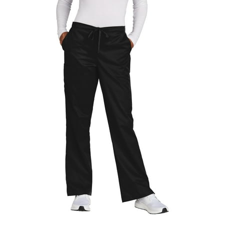 

WonderWink Women s WorkFlex Flare Leg Cargo Pant WW4750 In Black