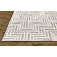 thumbnail image 4 of Palatez Diamond Medallion Wool Rug, Warm Gray/Ivory Cream, 10ft x 10ft Round, 4 of 7