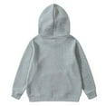 thumbnail image 3 of Likimi Toddler Kids Boy Hoodie Print Long Sleeve Tops Fashion Casual Pocket Fall Winter Clothes Size 12-13 Years Grey, 3 of 3