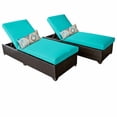 thumbnail image 4 of TK Classics CLASSIC-2x-TANGERINE Classic Chaise Outdoor Wicker Patio Furniture, Tangerine - Set of 2, 4 of 7
