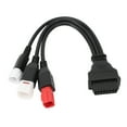 thumbnail image 1 of Motorcycle OBD Diagnostic Cable, Stable Connection Fault Code Reader Adaptor 3 In 1  for CB125F CBR500R, 1 of 8