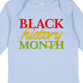 thumbnail image 4 of Inktastic Black History Month- Red, Green, Yellow Boys or Girls Long Sleeve Baby Bodysuit, 4 of 5