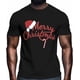 thumbnail image 2 of Camisetas informales de manga corta con estampado navideño para hombre, 2 of 8