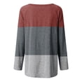 thumbnail image 4 of Puntoco Mujeres Moda Casual Socket Impreso Manga Larga Cuello Redondo tops Puntoco Puntoco-1883, 4 of 5