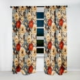 thumbnail image 6 of Designart "Floral Symphony Delicacy I" Botanical Traditional Curtain, Floral Single Panel, 6 of 6