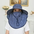thumbnail image 2 of LRen Women's Summer Sun Hat for Outdoor Activities Breathable Cycling Cap Fashionable Wide Brim Sunscreen Hat Navy, 2 of 4