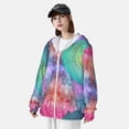 thumbnail image 3 of Kdxio Vintage Mandala Print Women Men Sun Protection UPF 50+ Jackets Zip Up Long Sleeve Hoodie Hiking Lightweight with Pockets, 3 of 7