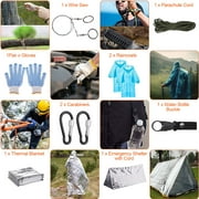 Imountek 125Pcs Survival First Aid Kits, Mini Survival Kits Gear and Equipment for Car Camping Hiking Outdoor Adventure