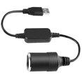 thumbnail image 1 of Car Cigarette Lighter Socket 5v 2a Usb To 12v Usb Male To Female Cigarette, 1 of 4