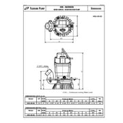 Tsurumi HS2.4S Manual Electric Semi Vortex Submersible Trash Single Phase Pump