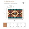 thumbnail image 2 of Turquoise Red Washable Area Rug 3'x5',Southwest American Native Abstract Pattern Woven Cotton Tassels Kitchen Rugs,Non Slip Indoor Door Mat Throw Carpet for Entryway Living Room Nursery Laundry Room, 2 of 9