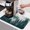 Green, variant on Green Forest Dish Drying Mats for Kitchen Counter, Misty Pine Trees Foggy Green Trees Absorbent Coffee Bar Mat with Non-slip Rubber Backed Quick Drying Dish Rack Pad 12"x16"