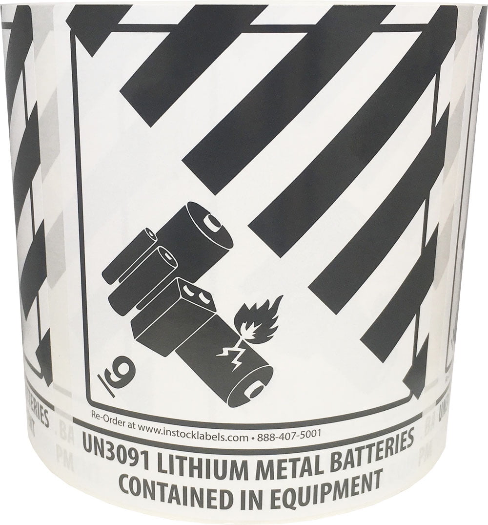 UN3091 Lithium Metal Batteries Contained in Equipment Hazard Class 9