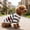 A, variant on Ltdhehe Lightweight Pet Clothing Soft Comfortable And Breathable Suitable For Spring And Summer Wear Perfect For Small Cats And Dogs Featuring A Striped Heart Design.