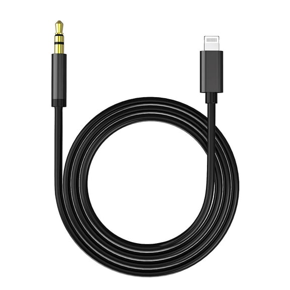 Lightning to 3.5 AUX Audio Adapter Cable( Black)
