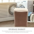 thumbnail image 5 of AURARMLET Large Capacity Clothes Hamper with Coffee Cloth Cover, Laundry Basket for Home Organization, 5 of 8