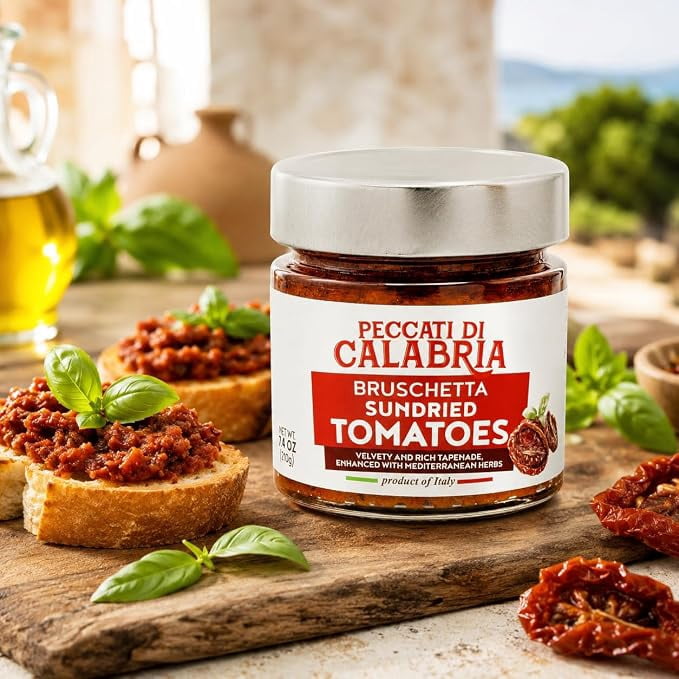 Peccati di Calabria Sundried Tomato Bruschetta Spread 7.4 oz (210g)