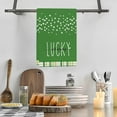 thumbnail image 6 of RyanK St Patricks Day Decorations St. Patrick's Day Kitchens Towel Green Luckys Clovers Dish Towel St. Patrick's Day Decorations For Home Dry Dish Cloth 18x26 Inch, 6 of 6