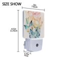 thumbnail image 4 of Butterfly Colorful Night Light LED Dusk to Dawn Auto Sensor Night Lamp Plug-in Nightlight for Bedroom Hallway Kitchen 2 PCs, 4 of 7