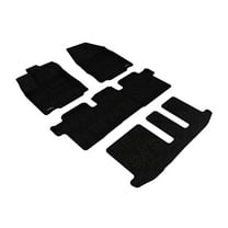 3D MAXpider Custom Fit KAGU Floor Mat (BLACK) for 2013-2020 NISSAN PATHFINDER - 1ST ROW 2ND ROW 3RD ROW