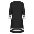 thumbnail image 4 of Vestidos Para Mujer Vestido de Navidad Temperamento de Moda Estampado Manga Tres Cuartos Vestido de Cuello Redondo Odeerbi ODB173912, 4 of 6